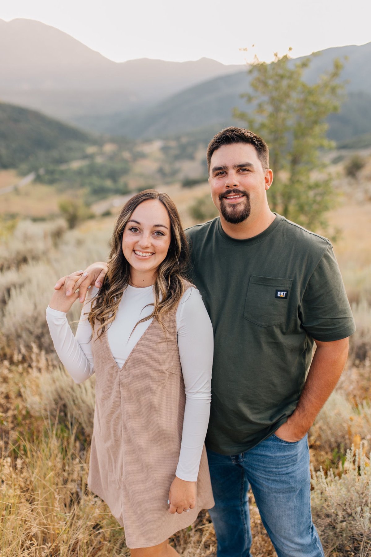 Jarrett White and his wife in the Utah mountains